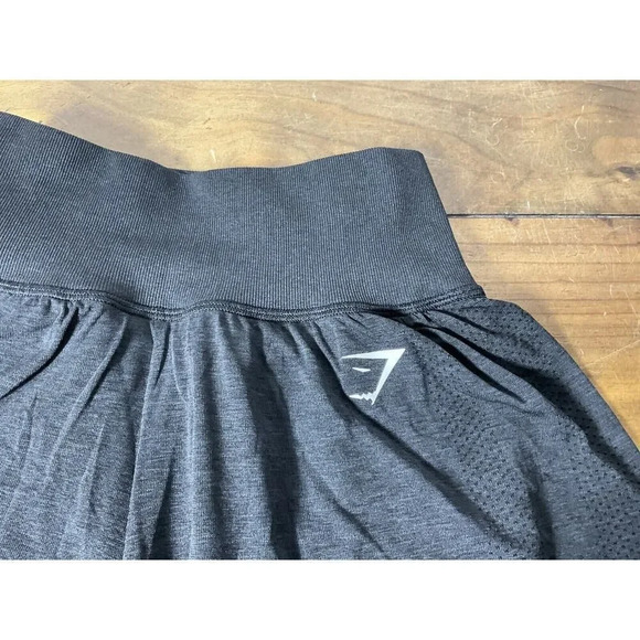 Gymshark Skort Black High Rise Slip On Tennis Skirt Size XS - Picture 2 of 11